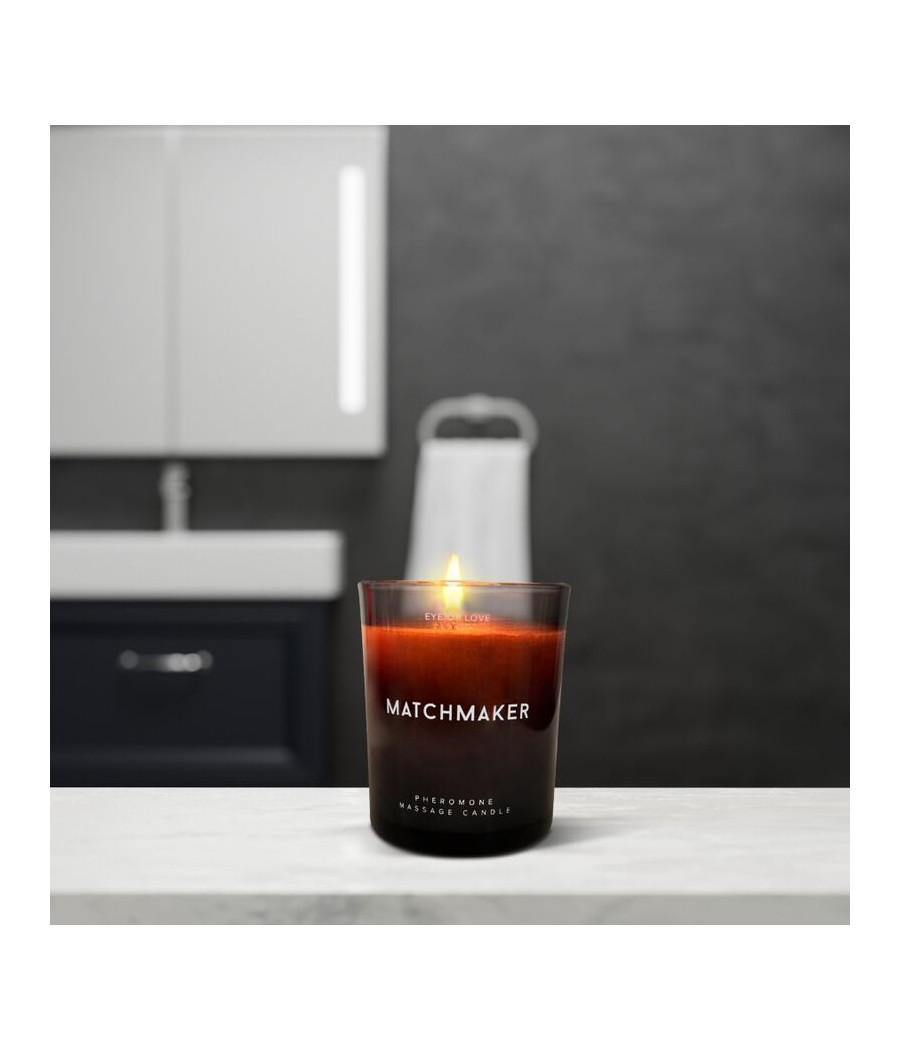 EYE OF LOVE - MATCHMAKER BLACK DIAMOND MASSAGEKERZE ZIEHEN SIE SIE AN, 150 ML