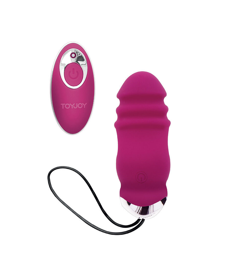 TOYJOY - FELICIDADE SUNN SIDE PARA CIMA E PARA BAIXO VIBRADOR FÚCSIA CONTROLE REMOTO