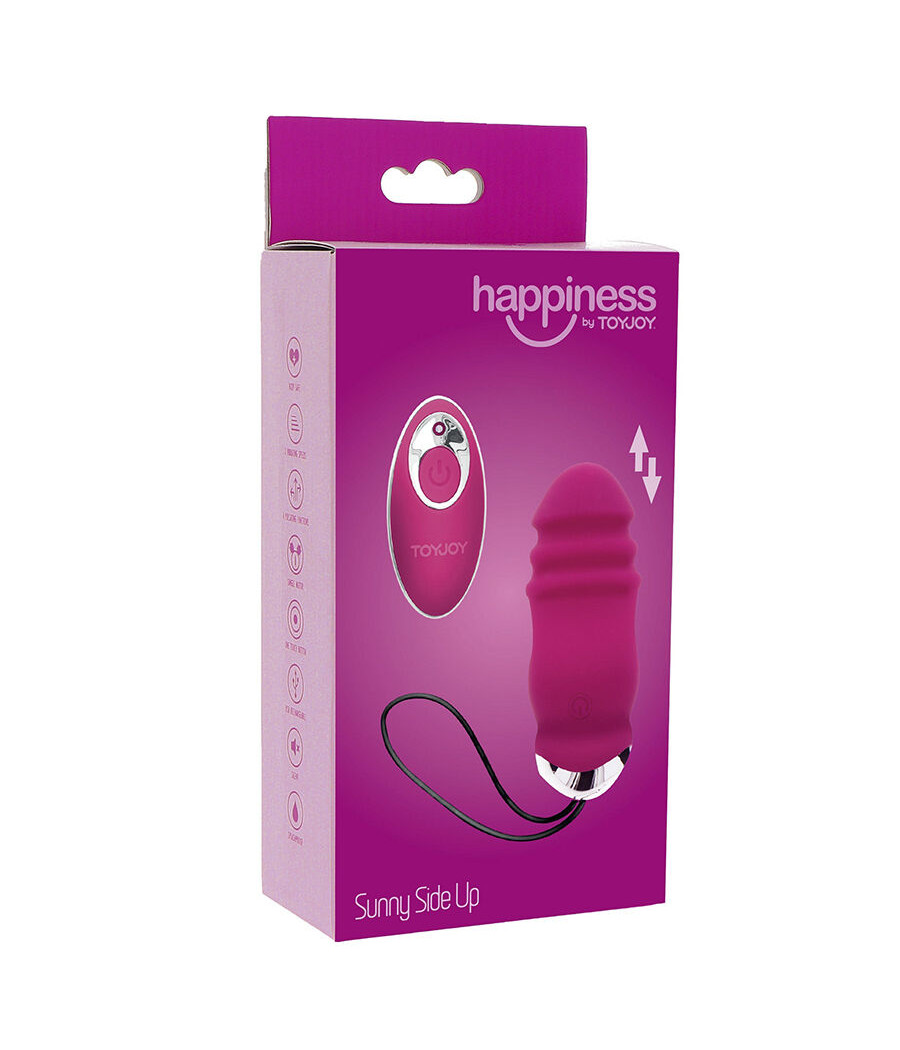 TOYJOY - VIBRATORE FUCSIA HAPPINESS SUNN SIDE UP AND DOWN CON TELECOMANDO