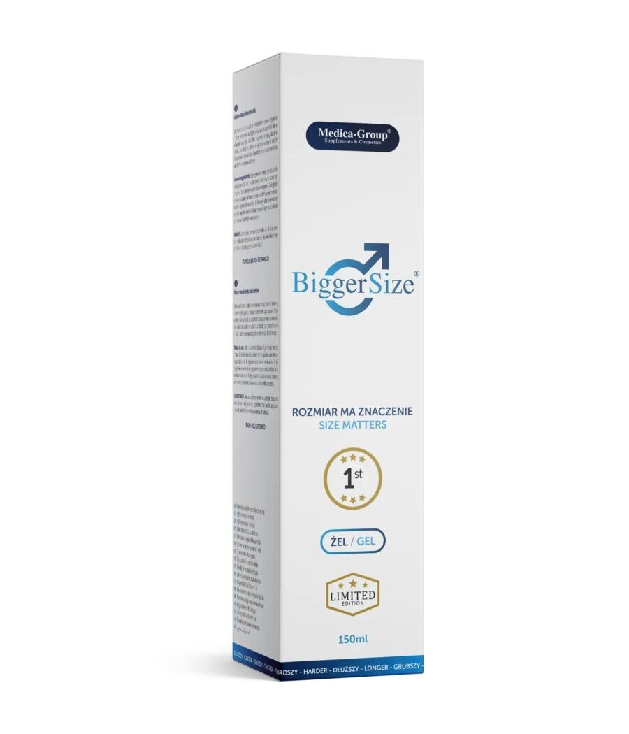MEDICA GROUP - BIGGER SIZE INTIMATE GEL FOR MEN 150 ML