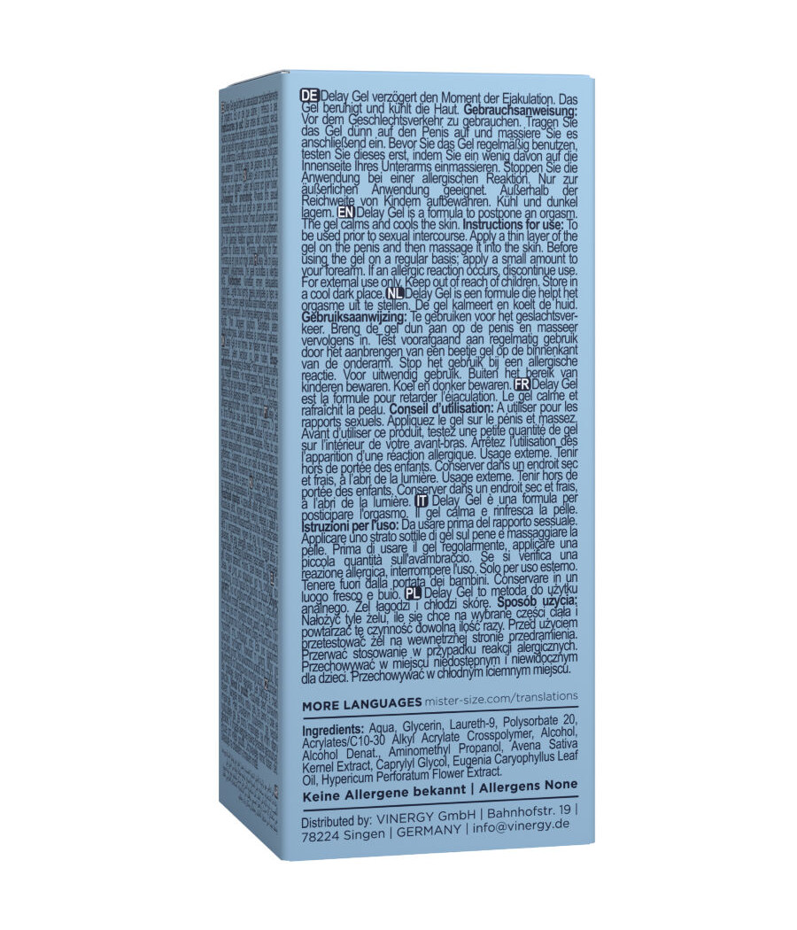 MISTER SIZE - GEL RETARDANTE 50 ML