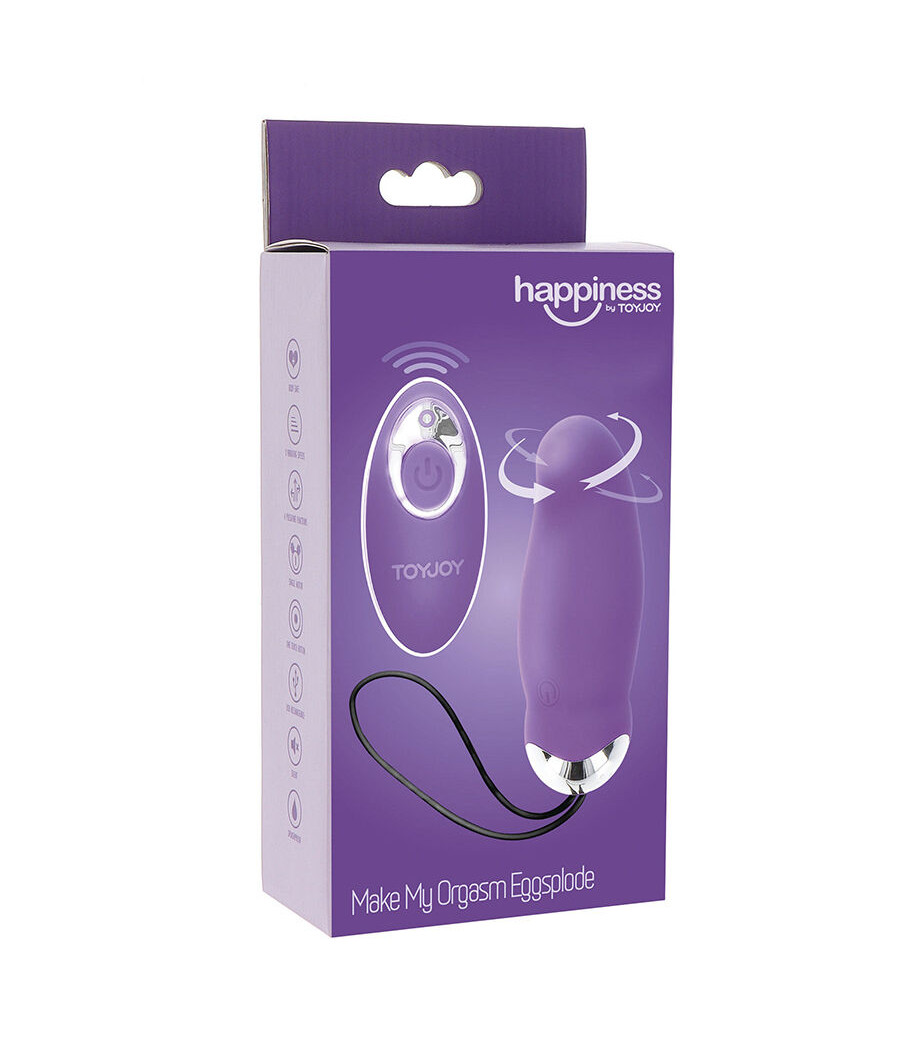 TOYJOY - HAPPINESS MY ORGASM EGGSPLODE LILA VIBRATOR MIT FERNBEDIENUNG