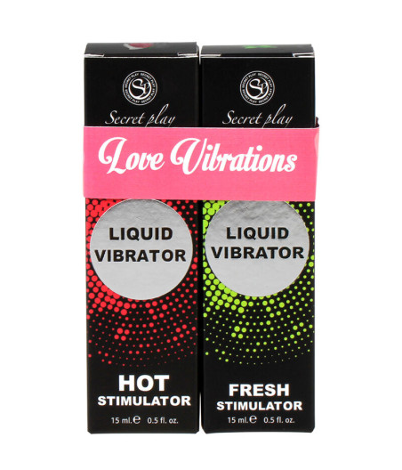 SECRETPLAY - VIBRATEUR LIQUIDE PACK LOVE VIBRATIONS