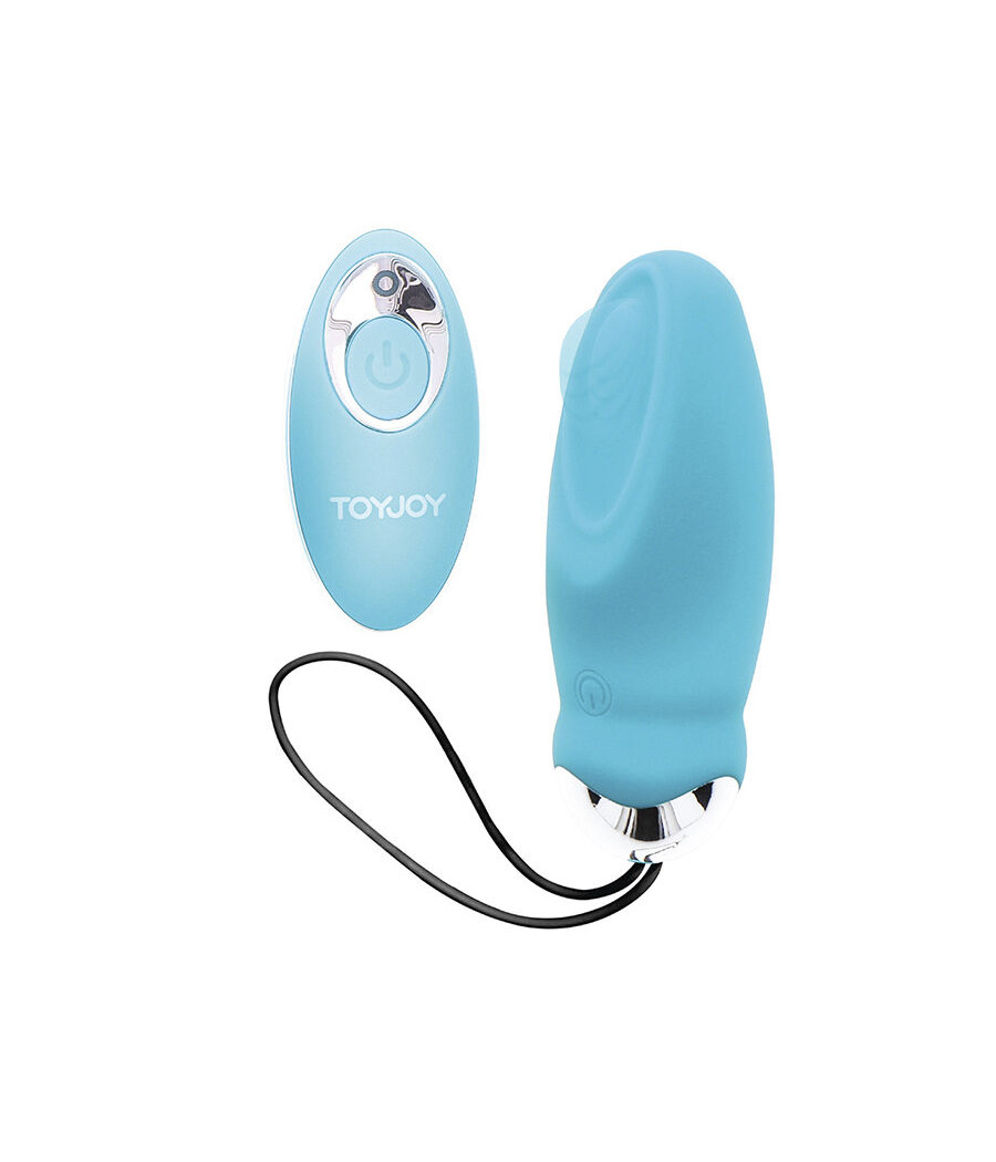 TOYJOY - FELICIDADE, EU ESTOU TÃO EXCITADO VIBRADOR COM CONTROLE REMOTO AZUL