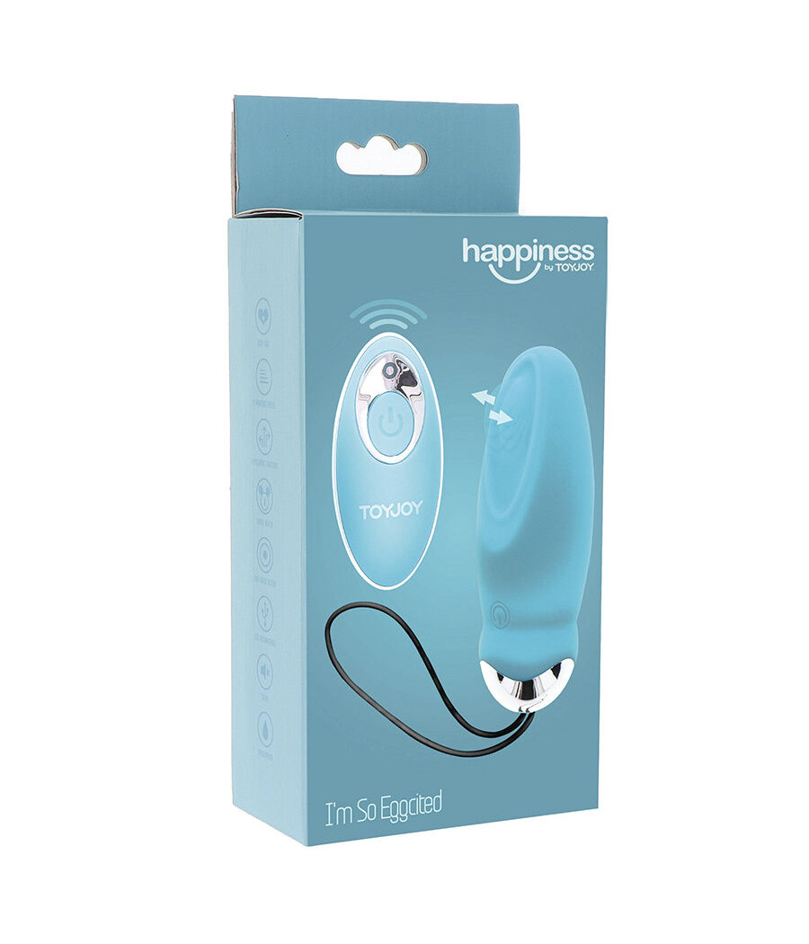 TOYJOY - HAPPINESS I'M SO EGGCITED REMOTE CONTROL VIBRATOR BLUE