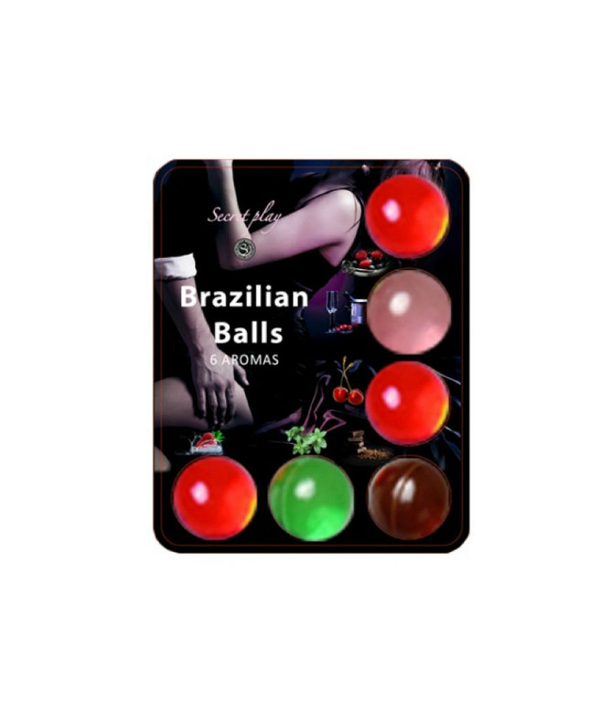 SECRETPLAY - BALLES BRÉSILIENNES LUBRIFIANT HOT BALLS 6 UNITÉS