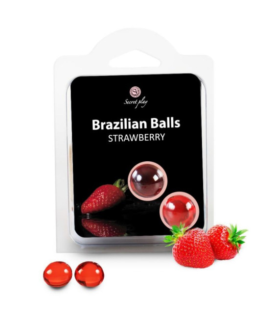 SECRETPLAY - 2 BRAZILIAN BALLS STRAWBERRY