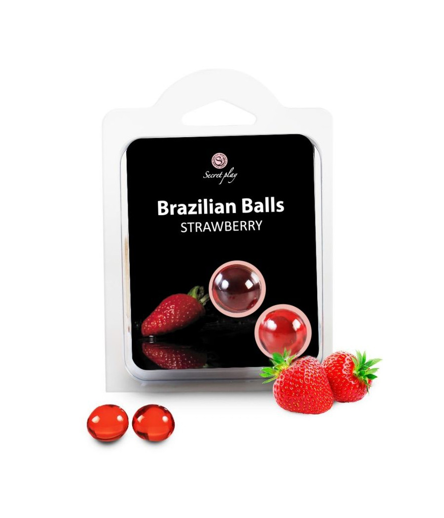 SECRETPLAY - 2 BRAZILIAN BALLS STRAWBERRY