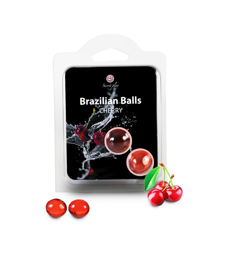 SECRETPLAY - BRAZILIAN BALLS CEREZA SET 2 BOLAS