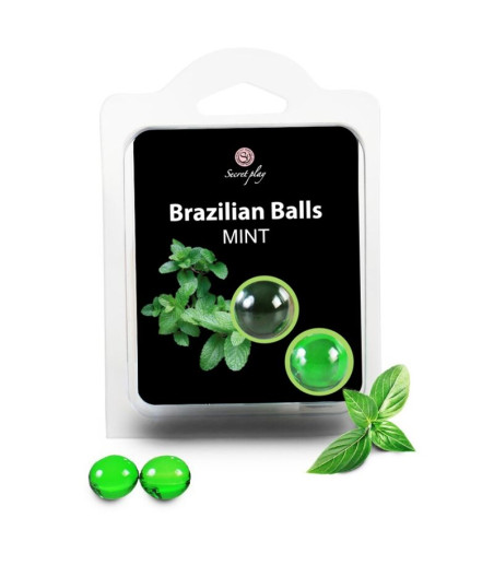 SECRETPLAY - BRAZILIAN BALLS  MENTA SET  2 BOLAS