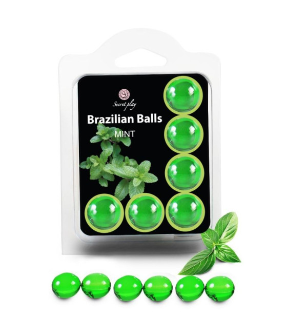 SECRETPLAY - SET 6 BRASILIANER-BÄLLE MINT