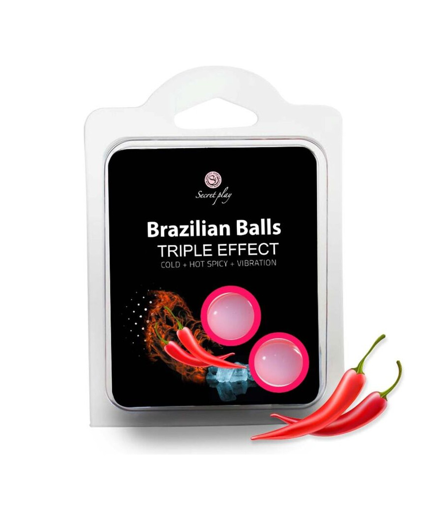 SECRETPLAY - SET 2 BALLES BRÉSILIENNES TRIPLE EFFET