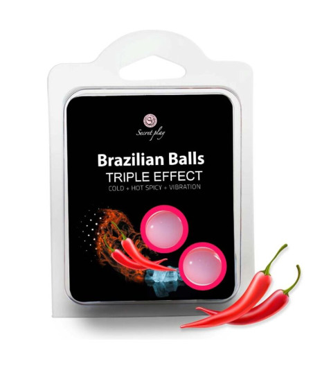 SECRETPLAY - SET 2 BRAZILIAN BALLS TRIPLE EFECTO