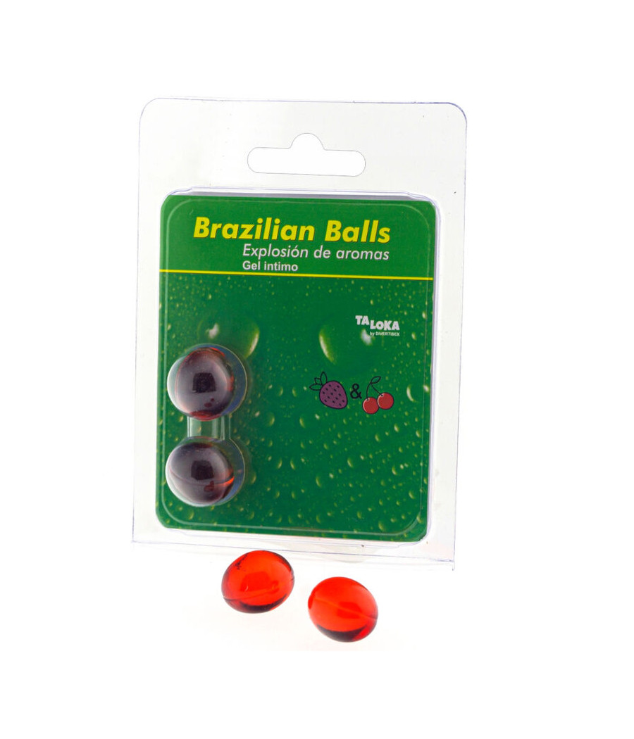 TALOKA - 2 BOULES BRÉSILIENNES GEL INTIME FRAISE & CERISE
