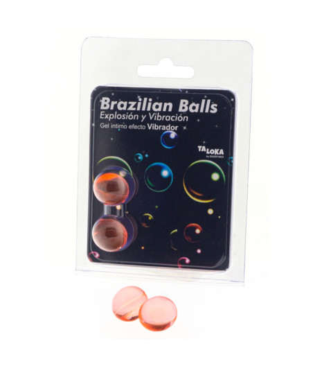 TALOKA - 2 BALLES BRÉSILIENNES GEL EXCITANT EFFET VIBRANT