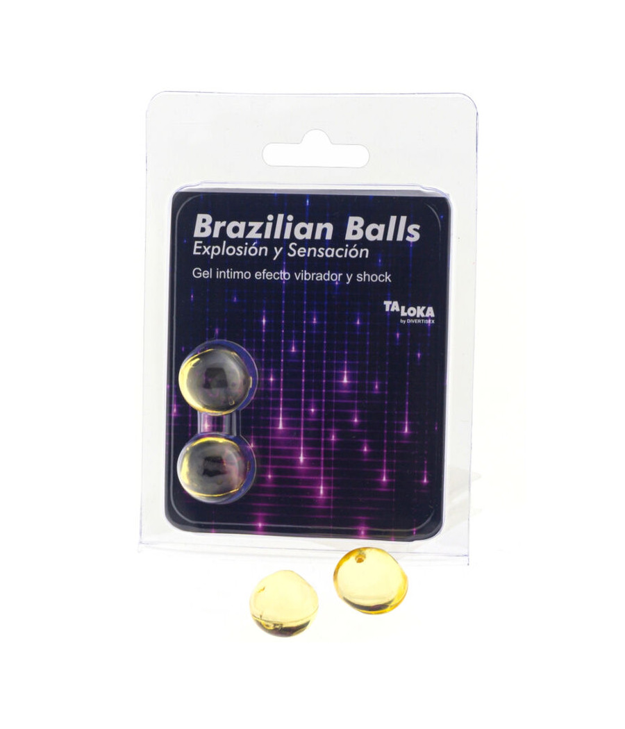 TALOKA - 2 BALLES BRÉSILIENNES VIBRANT & EFFET DE CHOC GEL EXCITANT
