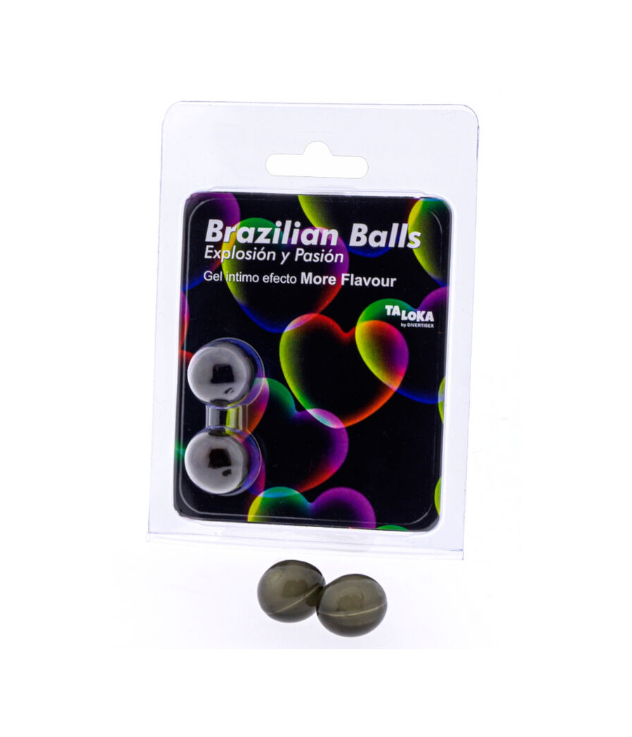 TALOKA - 2 BOULES BRÉSILIENNES PLUS DEFFET DE SAVEUR GEL EXCITANT