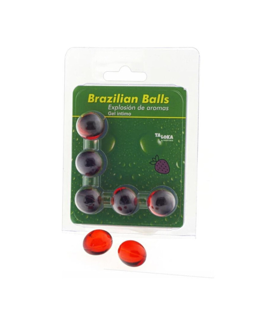 TALOKA - 5 BRASILIANISCHE KUGELN ERDBEER-INTIM-GEL