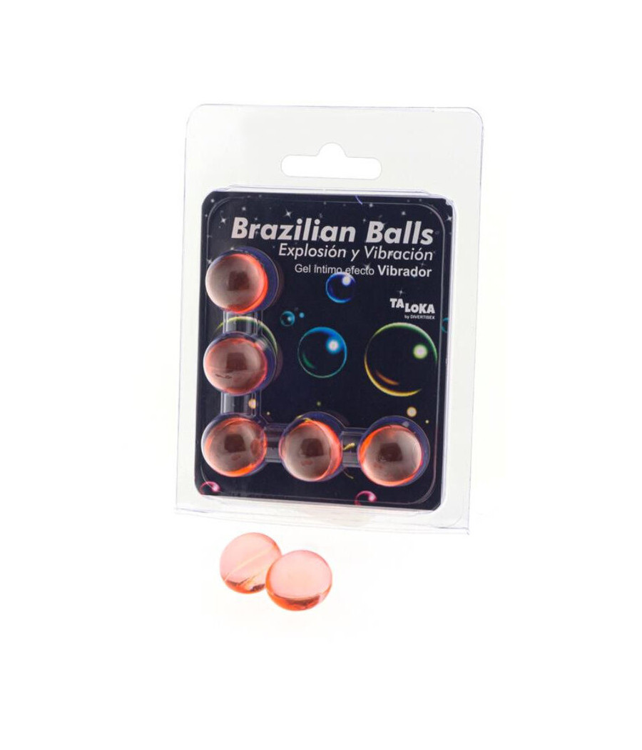 TALOKA - BRAZILIAN BALLS GEL EXCITANTE EFECTO VIBRACIÓN 5 BOLAS