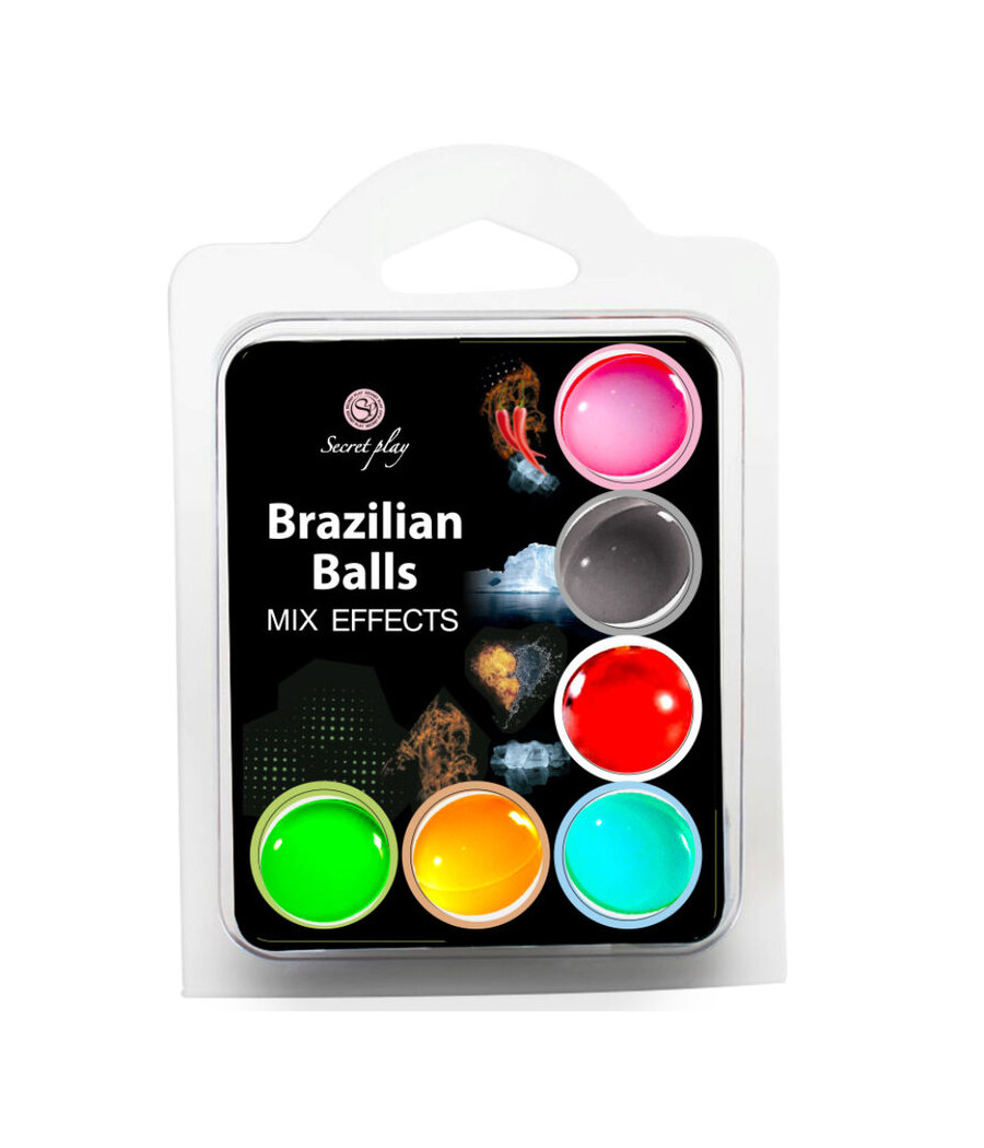 SECRET PLAY SET 6 BRASILIANISCHE BÄLLE MIX-EFFEKT