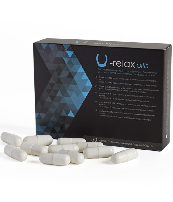 500 COSMETICS - U-RELAX CAPSULES RELAXATION AND ANXIETY REDUCTION - 30 CAPSULES.