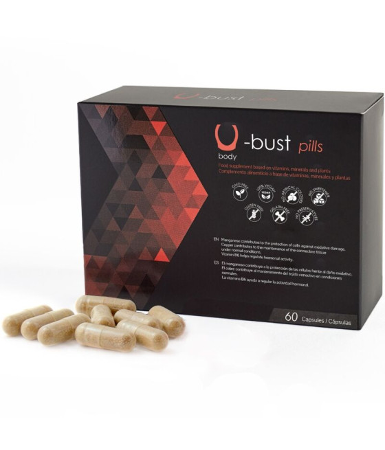 500 COSMETICS - U-BUST CÁPSULAS DE AUMENTO DE SEIOS - 60 CÁPSULAS