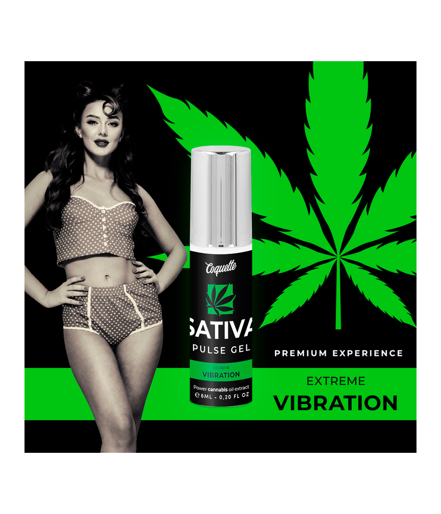COQUETTE CHIC DESIRE - PULSE GEL SATIVA VIBRACIÓN EXTREMA PREMIUM 6ML