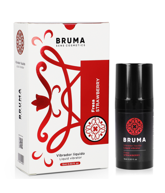 BRUMA - VIBRADOR LÍQUIDO ULTRA DESLIZANTE MORANGO 15 ML