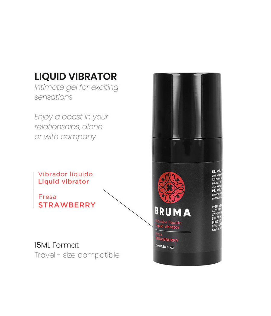 BRUMA - VIBRATEUR LIQUIDE ULTRA GLISSANT FRAISE 15 ML