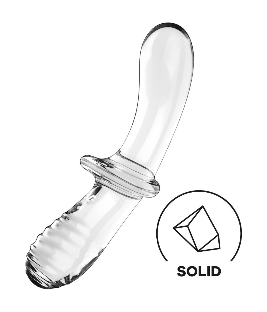 SATISFYER - DILDO DOPPIO CRISTALLO TRASPARENTE
