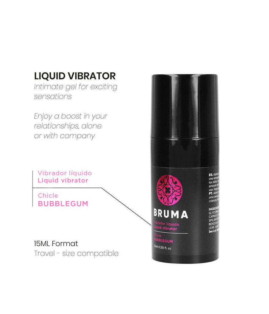 BRUMA - VIBRATEUR LIQUIDE ULTRA GLISSANT BUBBLEGUM 15 ML