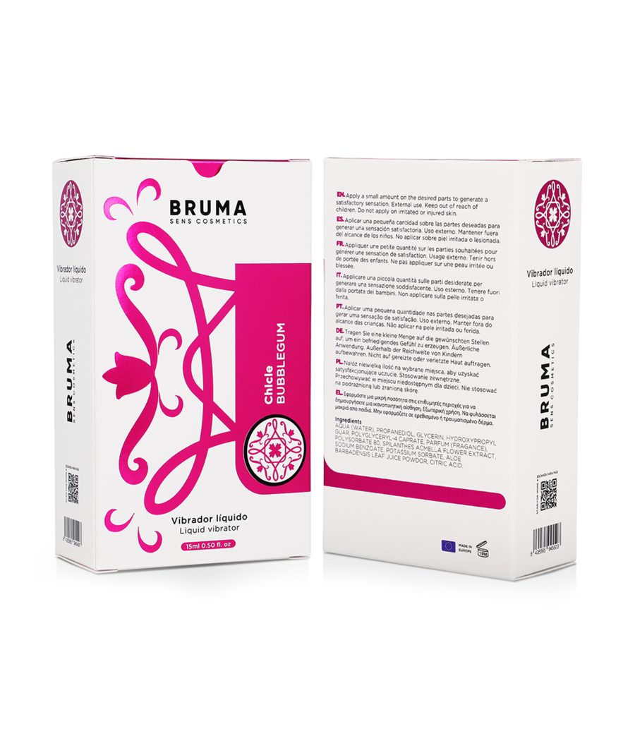 BRUMA - VIBRATEUR LIQUIDE ULTRA GLISSANT BUBBLEGUM 15 ML