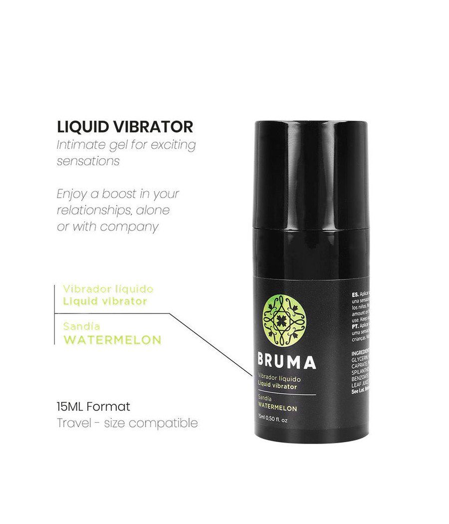 BRUMA - VIBRATEUR LIQUIDE ULTRA GLISSANT Pastèque 15 ML