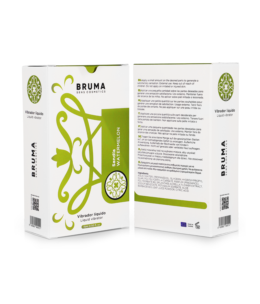 BRUMA - VIBRATEUR LIQUIDE ULTRA GLISSANT Pastèque 15 ML