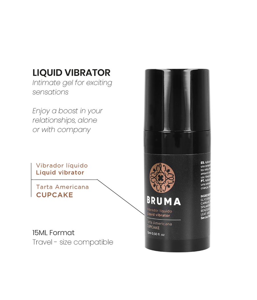 BRUMA - VIBRATEUR LIQUIDE ULTRA GLISSANT CUPCAKE 15 ML