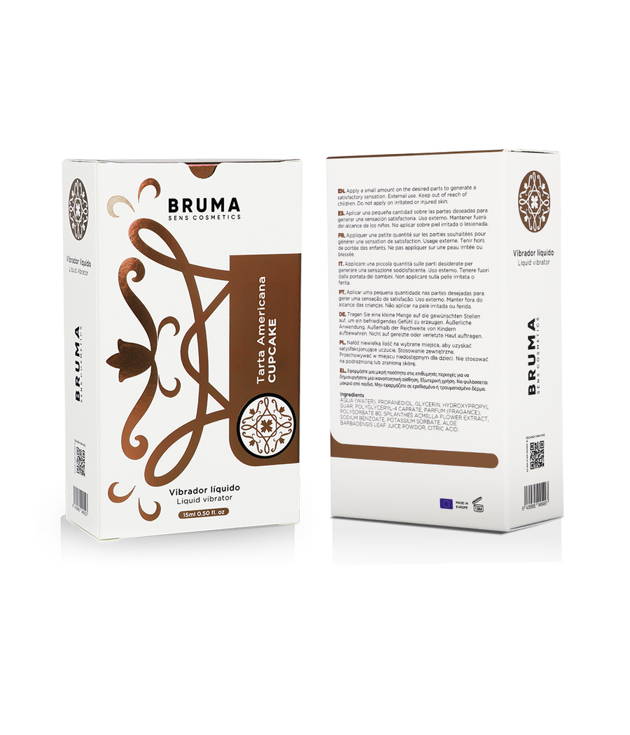BRUMA - VIBRATEUR LIQUIDE ULTRA GLISSANT CUPCAKE 15 ML