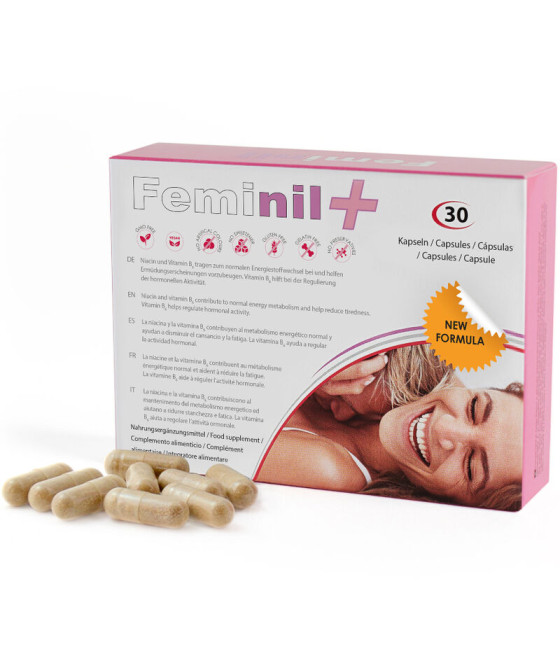 500 COSMETICS - FEMINIL+ MELHORIA DA LIBIDO SEXUAL FEMININA - 30 CÁPSULAS