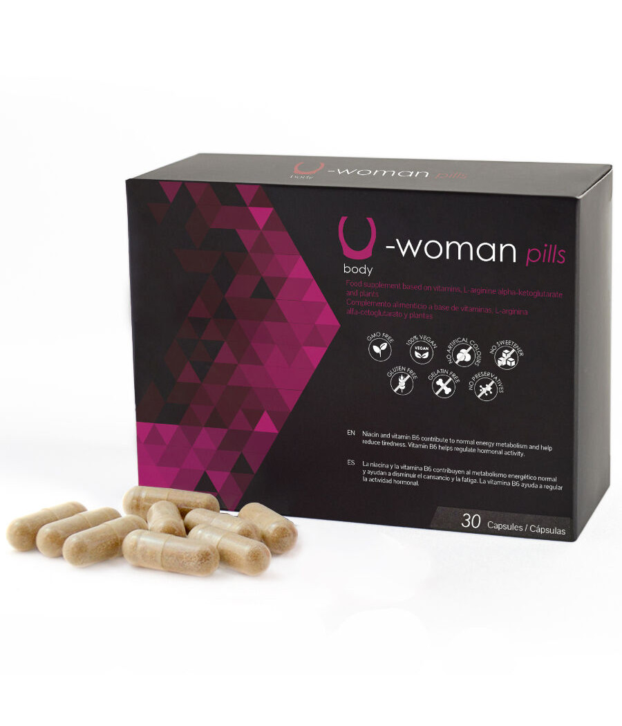 500 COSMETICS - U-WOMAN AUMENTA A LIBIDO FEMININA - 30 CÁPSULAS
