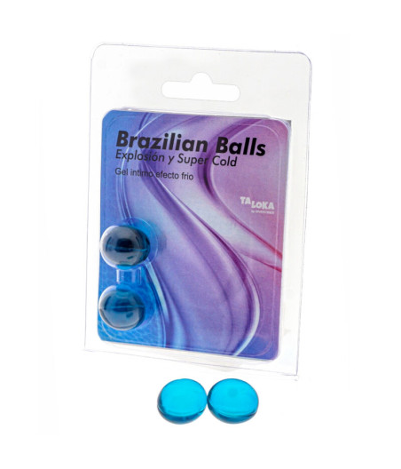 TALOKA - 2 BOULES BRÉSILIENNES GEL EXCITANT EFFET FROID