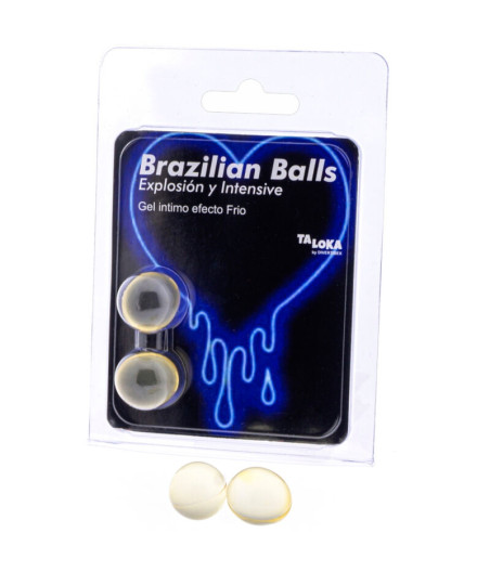TALOKA - 2 BALLES BRÉSILIENNES GEL EXCITANT EFFET FROID & VIBRATION