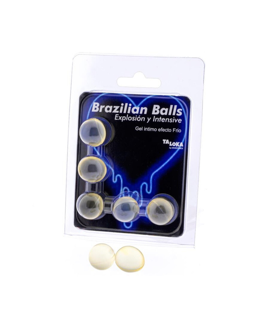 TALOKA - 5 BOLAS BRASILEIRAS GEL EMOCIONANTE EFEITO FRIO E VIBRAO