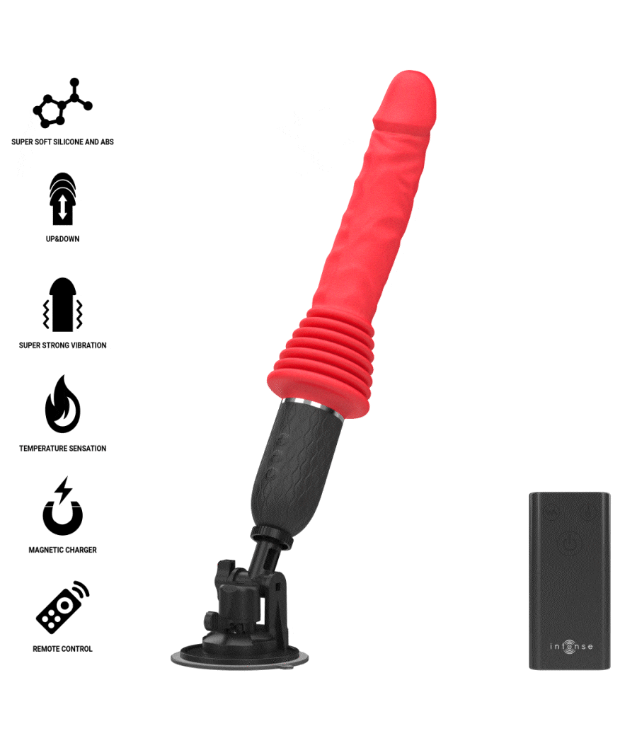 INTENSE - CYNTHIA VIBRADOR THRUSTING CONTROL REMOTO CON CALOR