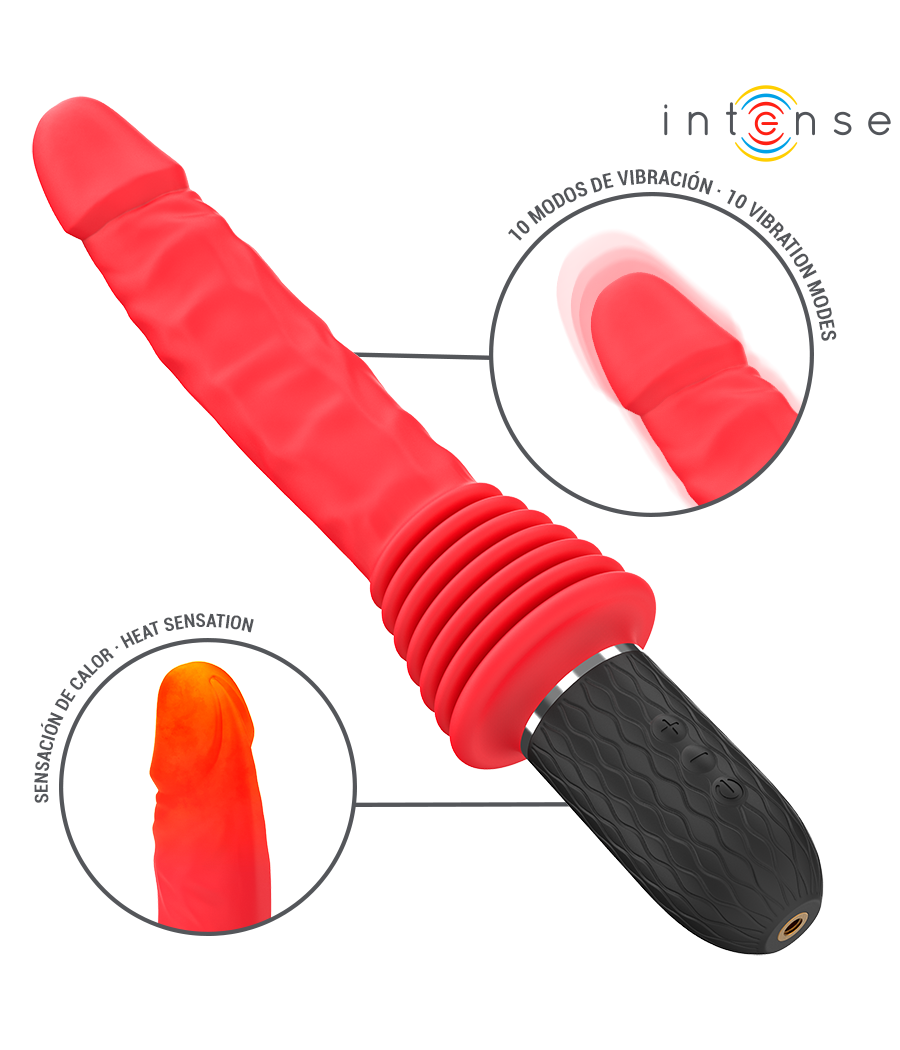 INTENSE - CYNTHIA VIBRADOR THRUSTING CONTROL REMOTO CON CALOR
