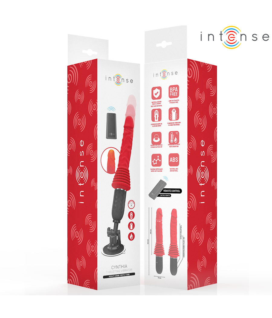 INTENSE - CYNTHIA VIBRADOR THRUSTING CONTROL REMOTO CON CALOR