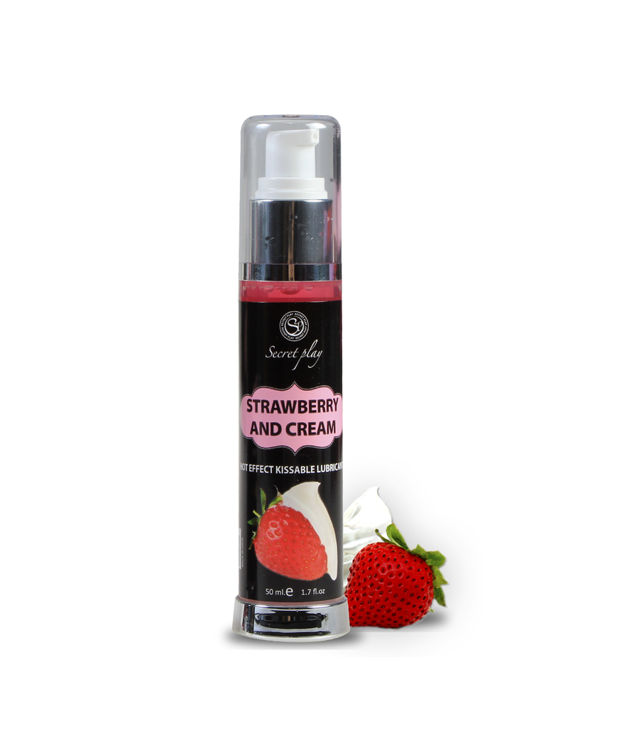 SECRETPLAY - LUBRICANT 2-1 HEAT EFFECT STRAWBERRY & CREAM 50 ML