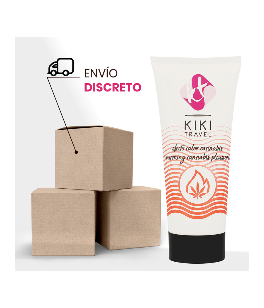 KIKÍ TRAVEL - GEL DESLIZANTE SABOR A CANNABIS EFECTO CALOR INTENSO 50 ML