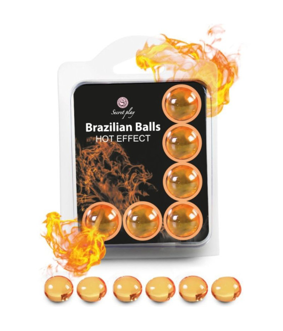 SECRETPLAY - SET 6 BRAZILIAN BALLS HEAT EFFECT