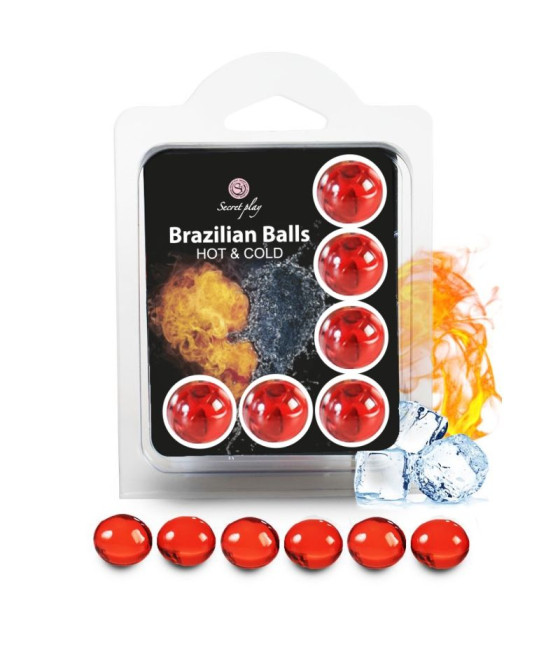 SECRETPLAY - SET 6 BRAZILIAN BALLS HOT AND COLD EFFECT