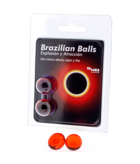 TALOKA - 2 BRAZILIAN BALLS HOT & COLD EFFECT EXCITING GEL