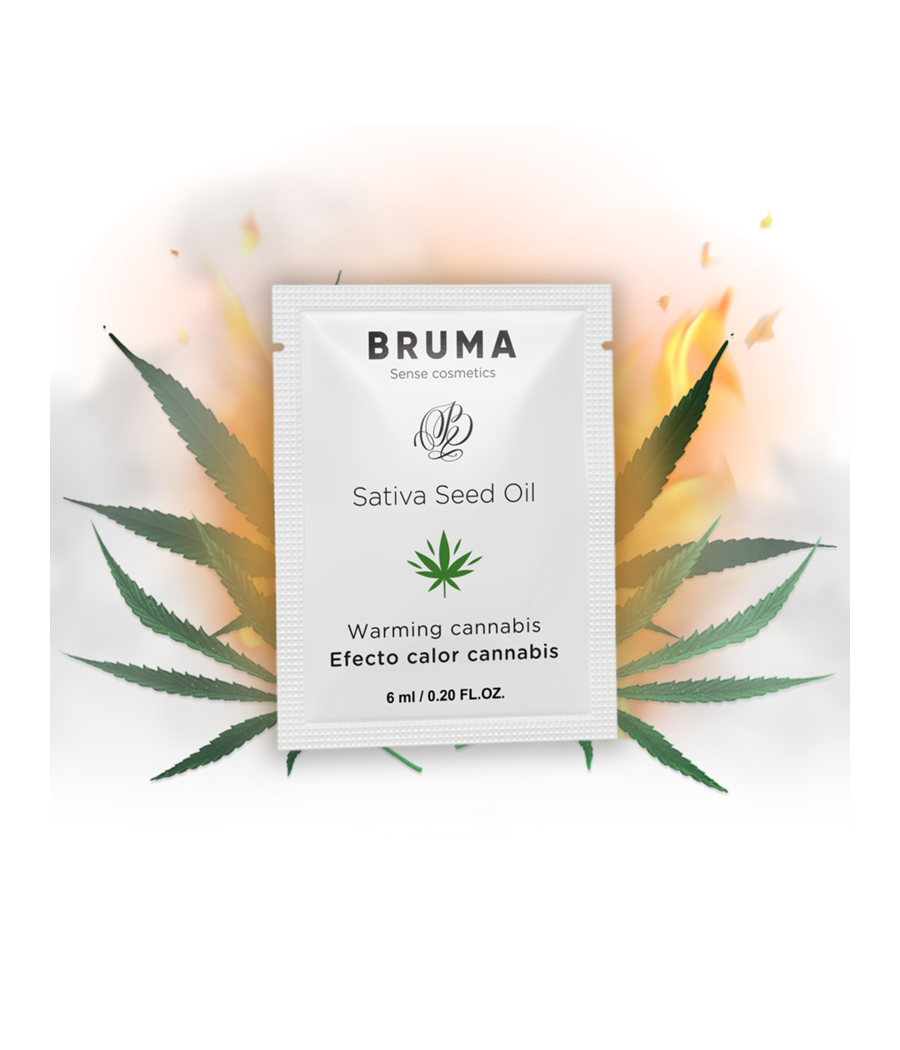 BRUMA - SATIVA SEED OIL SLIDING GEL AQUECEDOR SABOR CANNABIS 6 ML